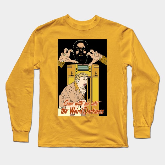 "Old Time Radio" Colorized Long Sleeve T-Shirt by marlarhouse